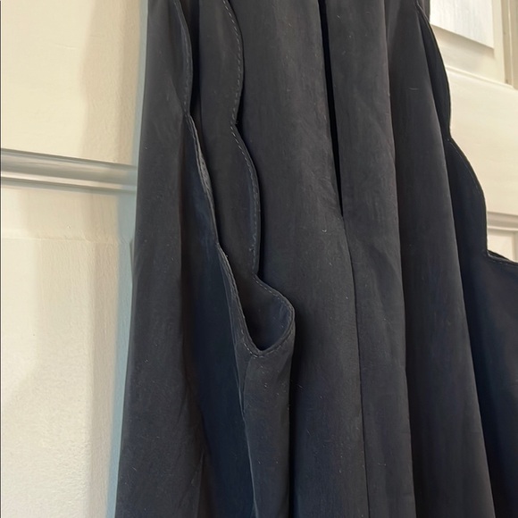 Cooperative Black Scalloped High Neck Sheath Cocktail Mini Dress - Size Medium - Picture 10 of 14